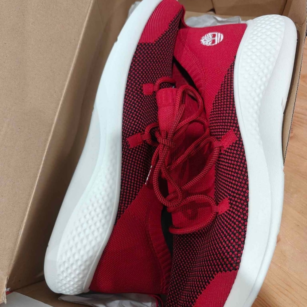 Timberland Red and Black Sneakers